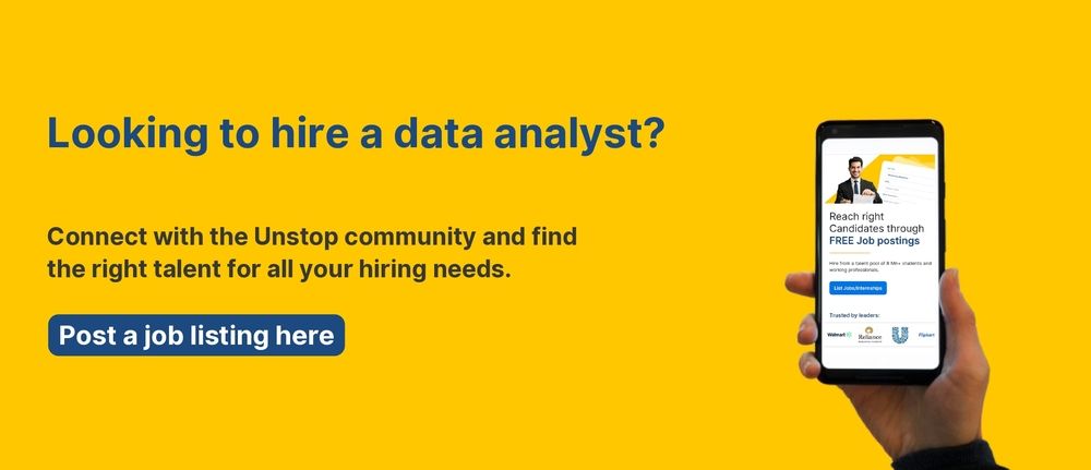 Post for data analyst job description