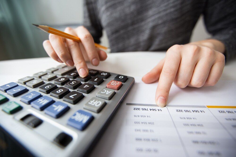 A closeup image of accountant 