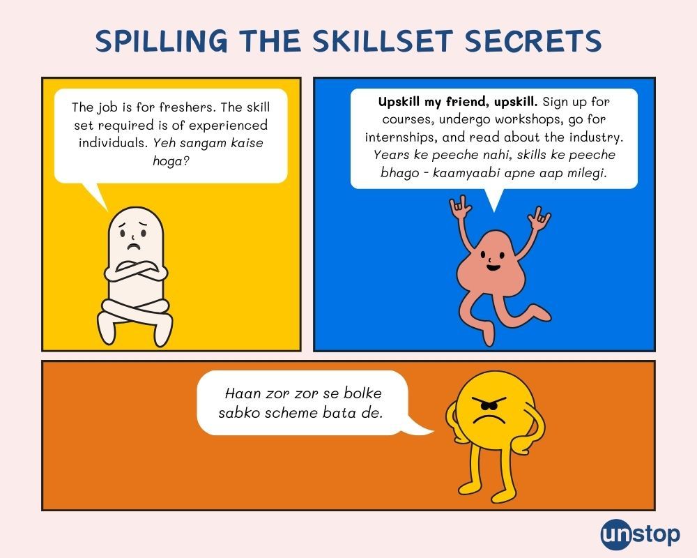 UTM'24 comic strip on the importance of upskilling