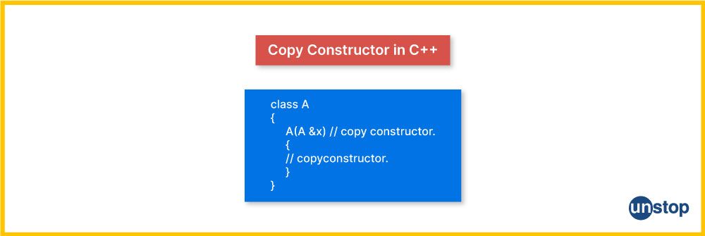 Example of copy constructor in C++