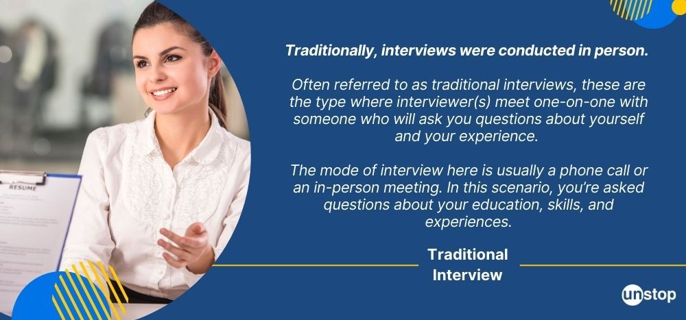 Definition of traditional interview