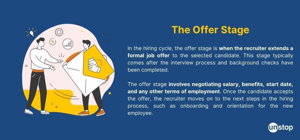 Explanation of offer stage in hiring cycle