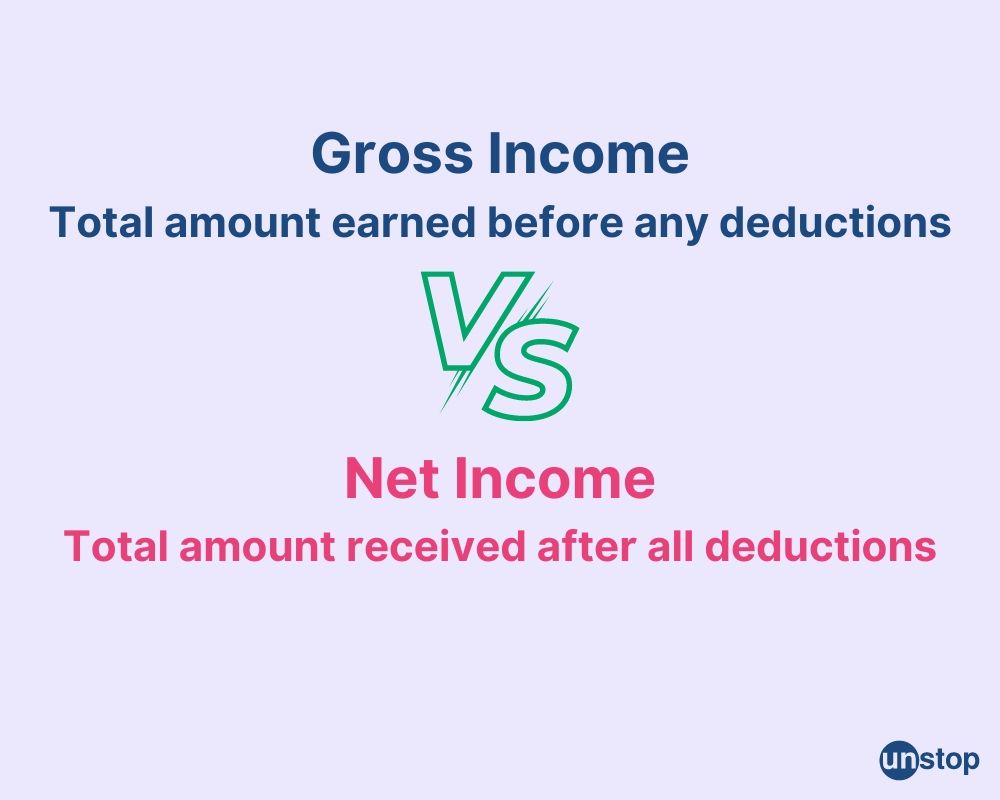 Gross income vs net income calculation explained  