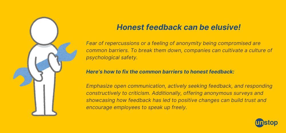 How to avoid barriers to honest feedback