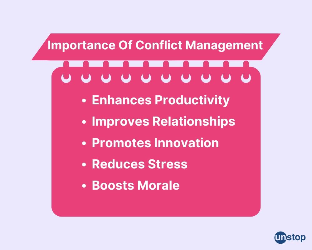 Importance of conflict management 