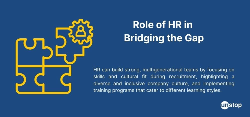 What's the role of HR in bridging generation gap