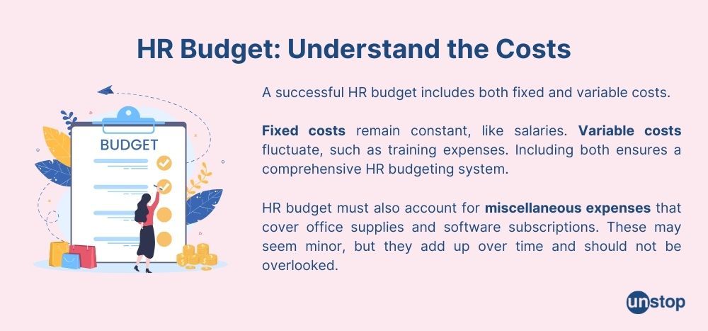 Understanding costs in HR budget