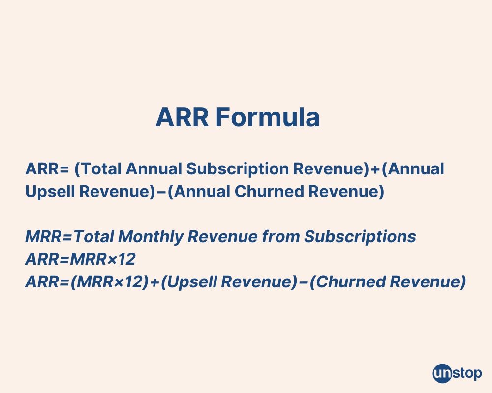 ARR formula 