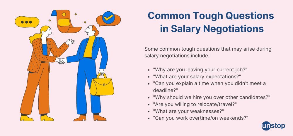 common tough questions in salary negotiation