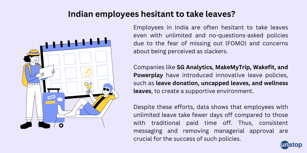 Why are employees hesitant to take leave