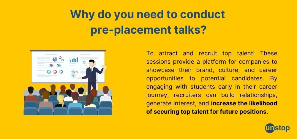 Need for pre placement talks