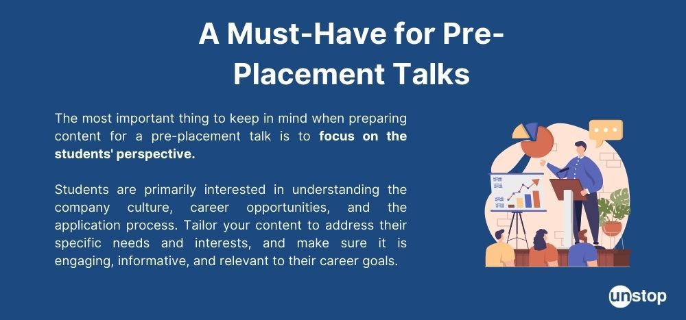 Must have for pre placement talks