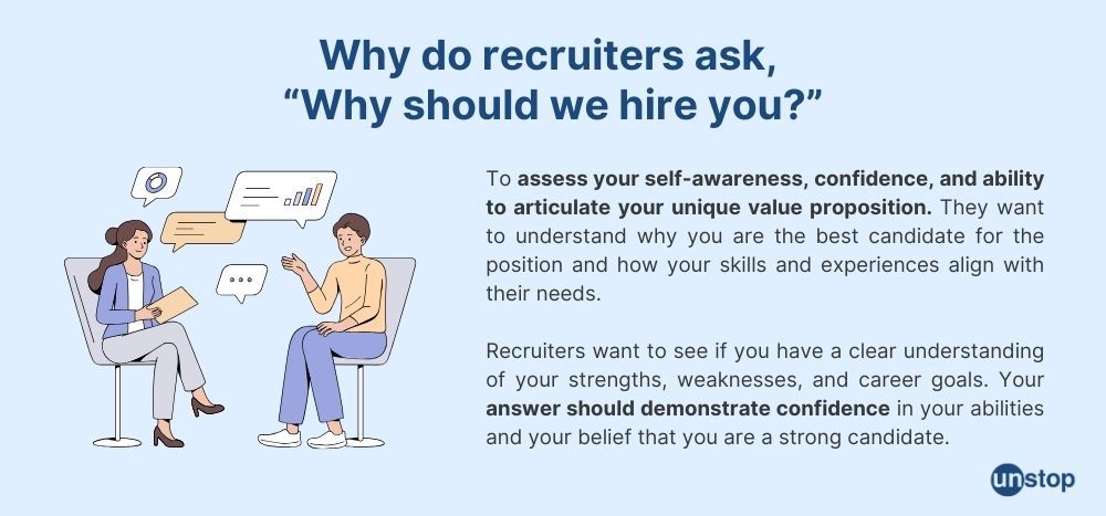 Reasons for asking why should we hire you