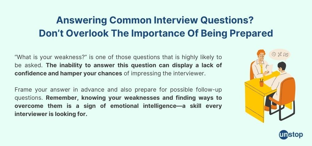 Importance of being prepared in interviews