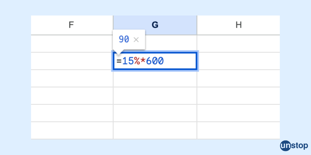 Basic percentage in Excel