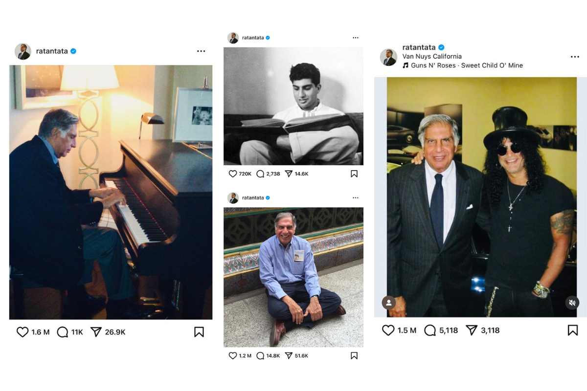 Ratan Tata social media instagram twitter account