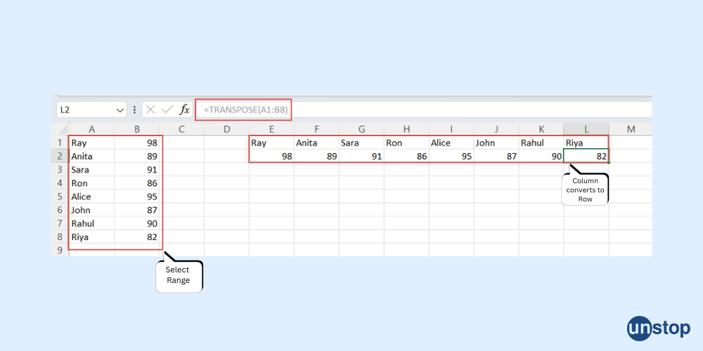 Transpose Function