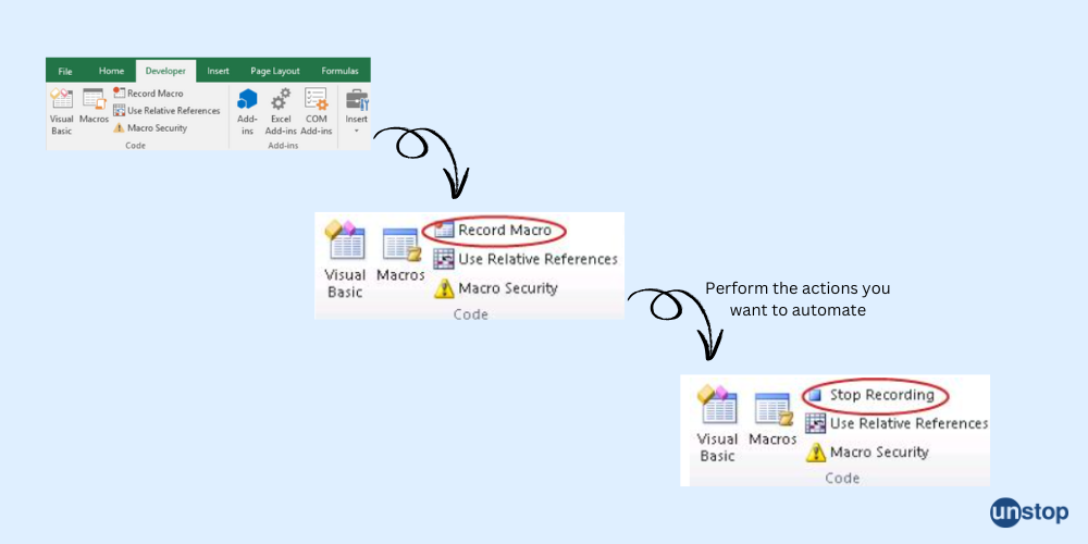 Creating and Recording Macros in Excel