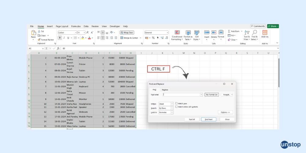 Search Within Formulas in Excel