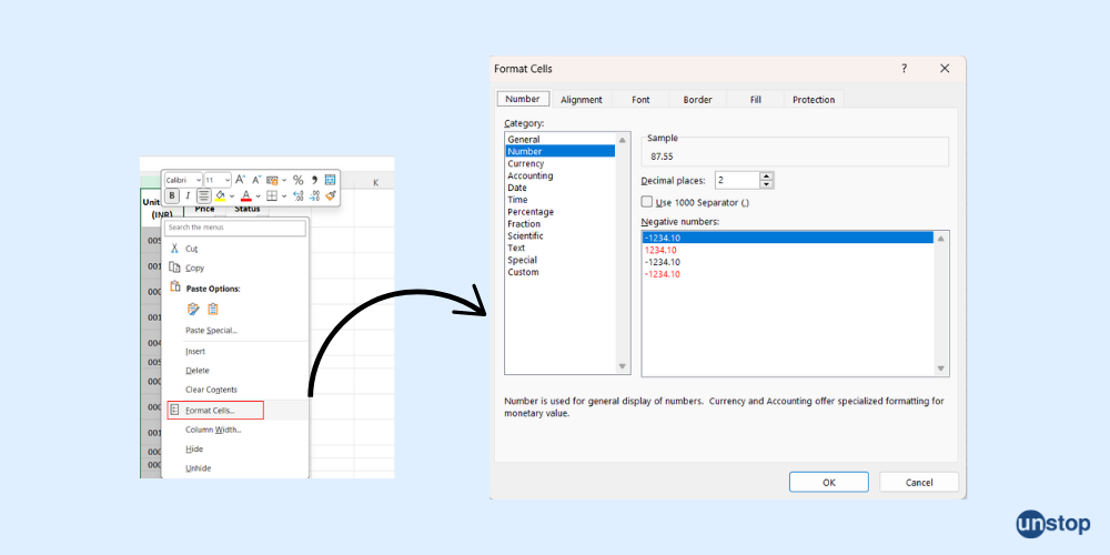 Reduce decimal placed in Excel through Formal Cells option