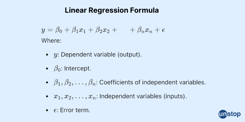 Linear Regression Formula