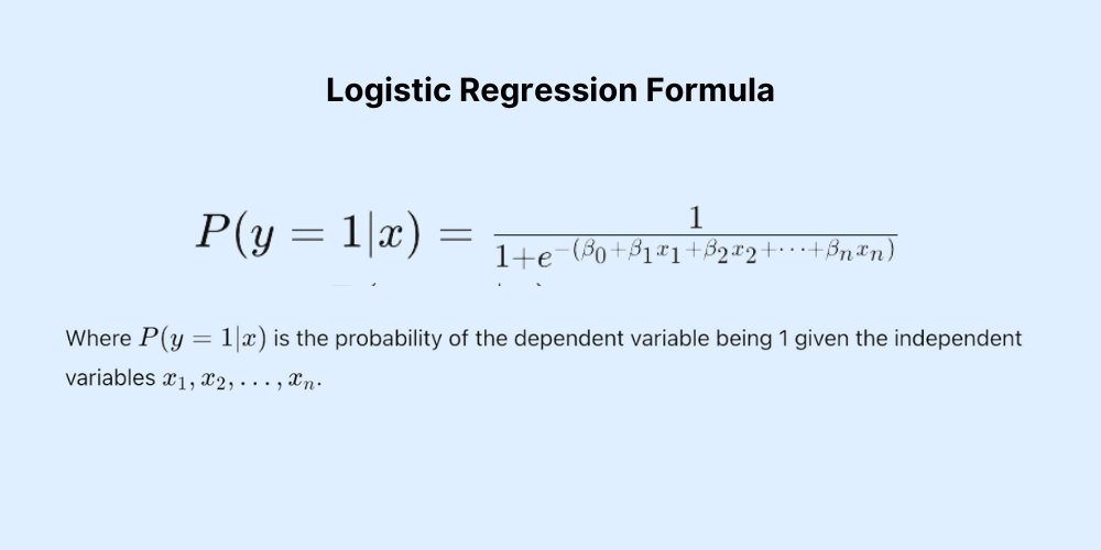 Logistic Regression Formula