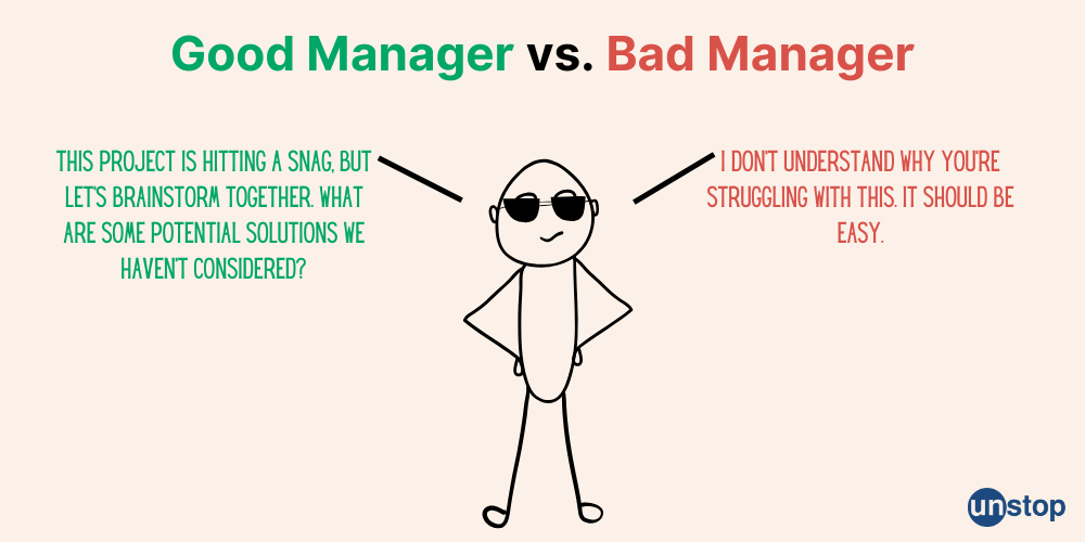 Good Manager vs Bad Manager