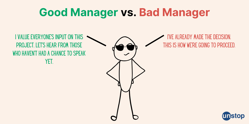 Good Manager vs. Bad Manager 4