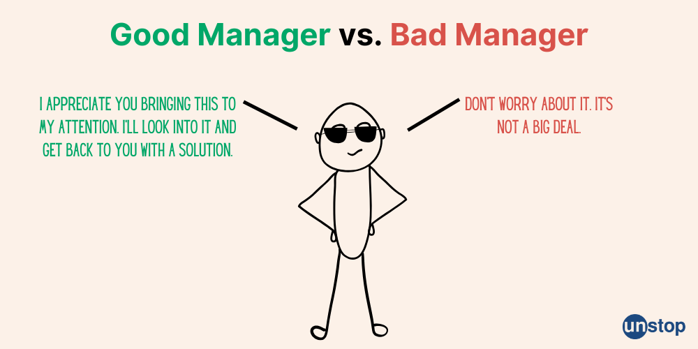 Good Manager vs. Bad Manager