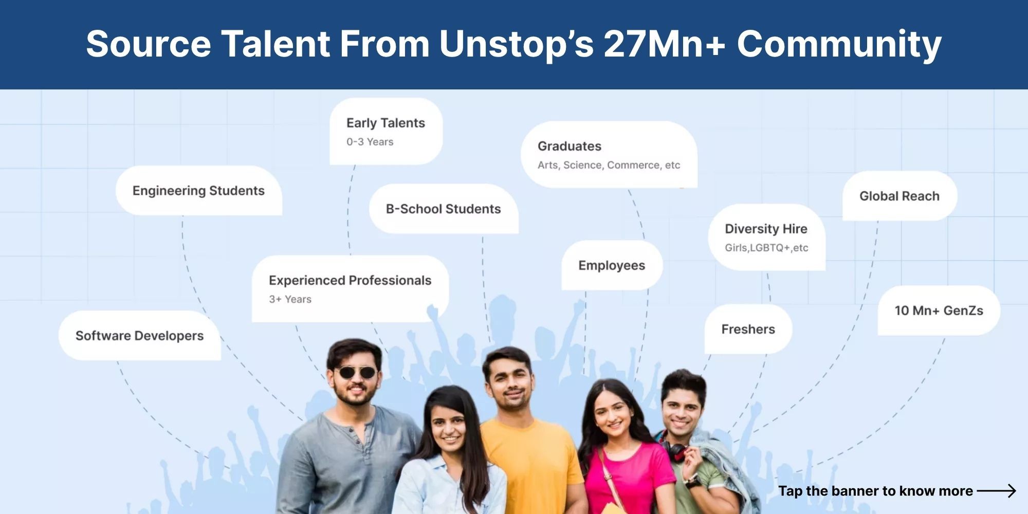 Hire from Unstop's 27Mn+ community