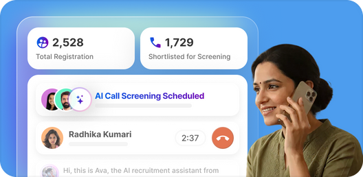 AI recruitment calling at scale with automated voice screening