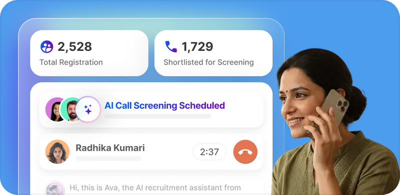 AI recruitment calling at scale with automated voice screening