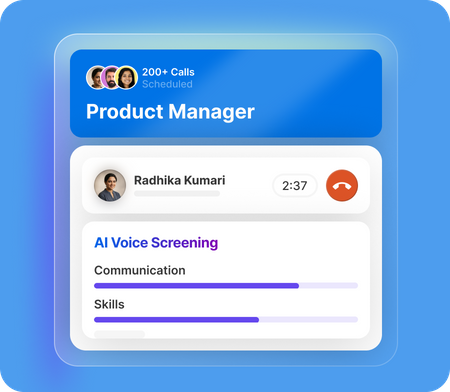 AI voice screening scores candidates in real time across communication, clarity, and role-fit