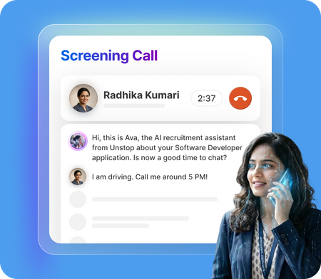 Automated follow-ups and interview scheduling with AI Calling Agent