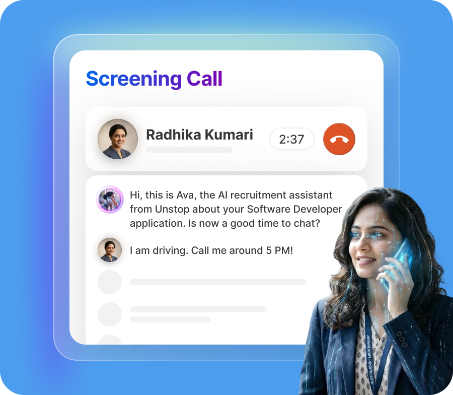 Automated follow-ups and interview scheduling with AI Calling Agent
