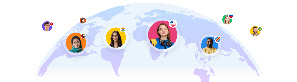 Global talent pool with 32M+ profiles
