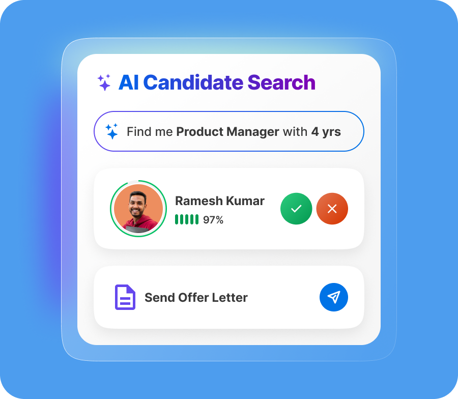 AI Automated candidate screening and match from 32M+ community