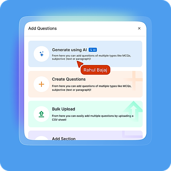 AI-powered quiz platform for hiring, branding, & engagement goals. Customizable quizzes from an extensive question library and AI creation features, with ease.
