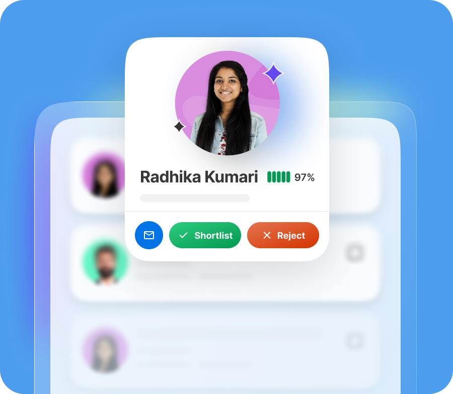 AI-powered tools: Applicant tracking system, AI screening, online assessments, AI interviews, and final selection.