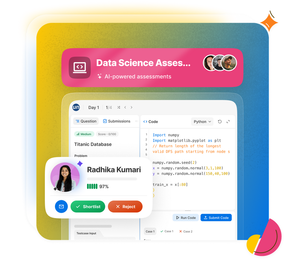 AI-powered hackathon platform with full-stack hiring automation solutions. Validate data science skills with ease, while engaging with top talent & communities.