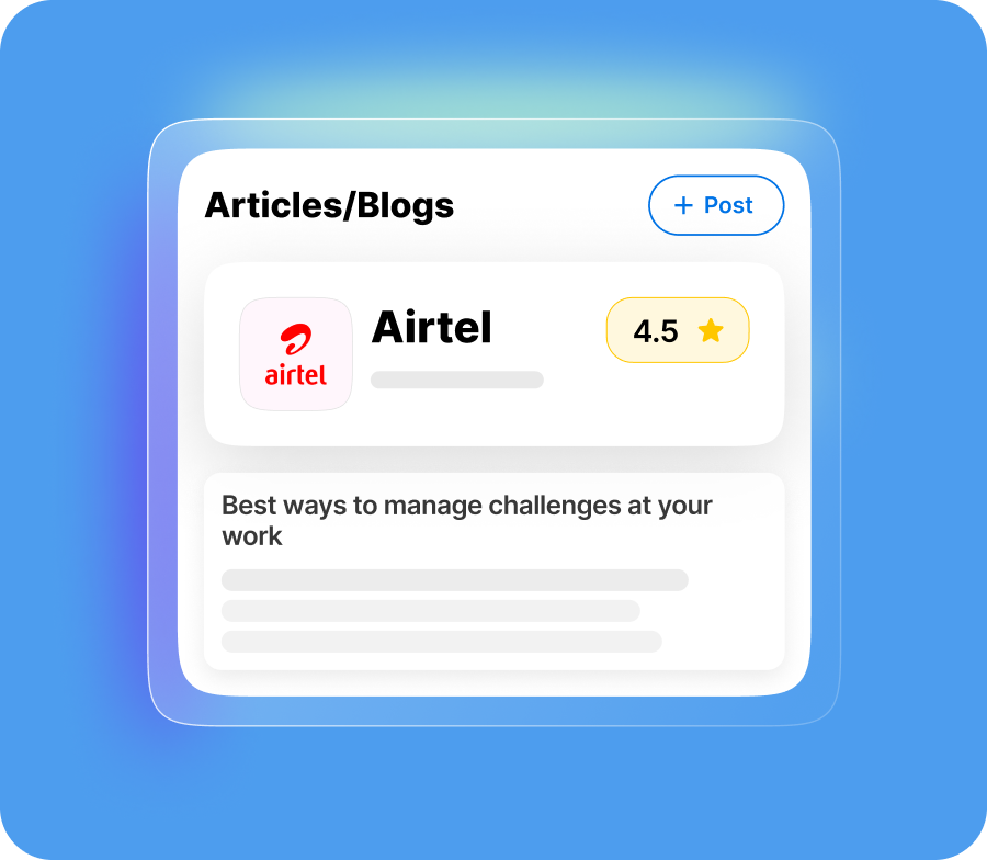 A central hub to post your blogs, videos, industry updates, and thought leadership content to engage with and nurture your global talent community.