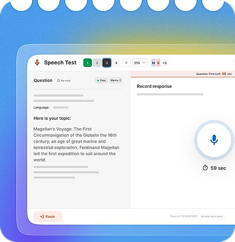 Robust AI-powered communication assessments platform to measure every aspect of spoken skills.