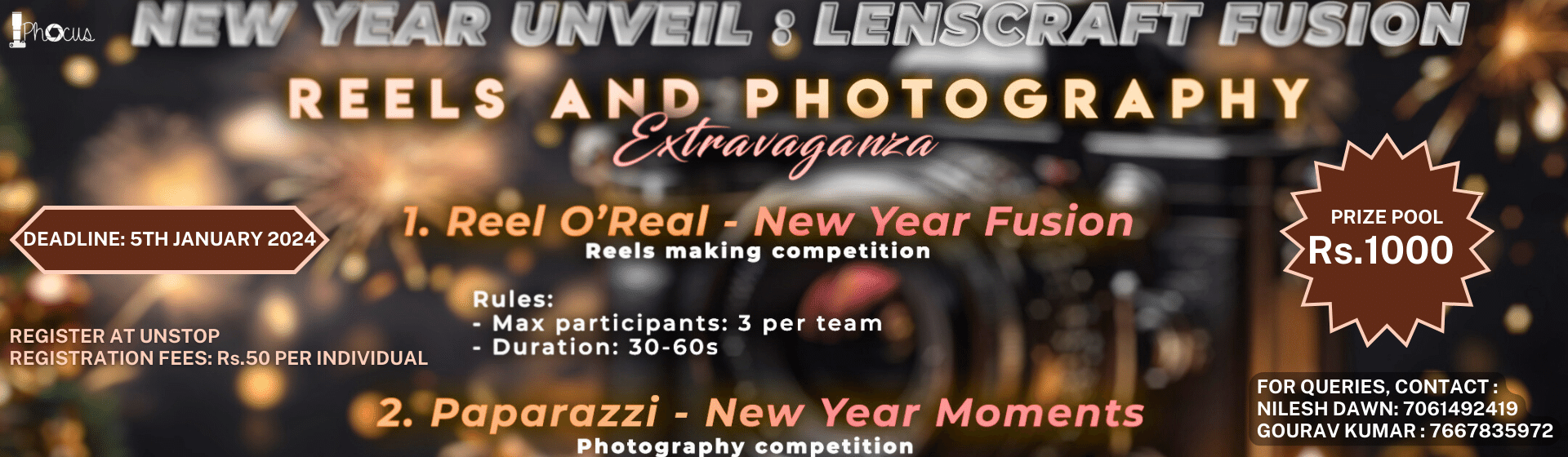 New Year Unveil LensCraft Fusion Reels and Photography Extravaganza