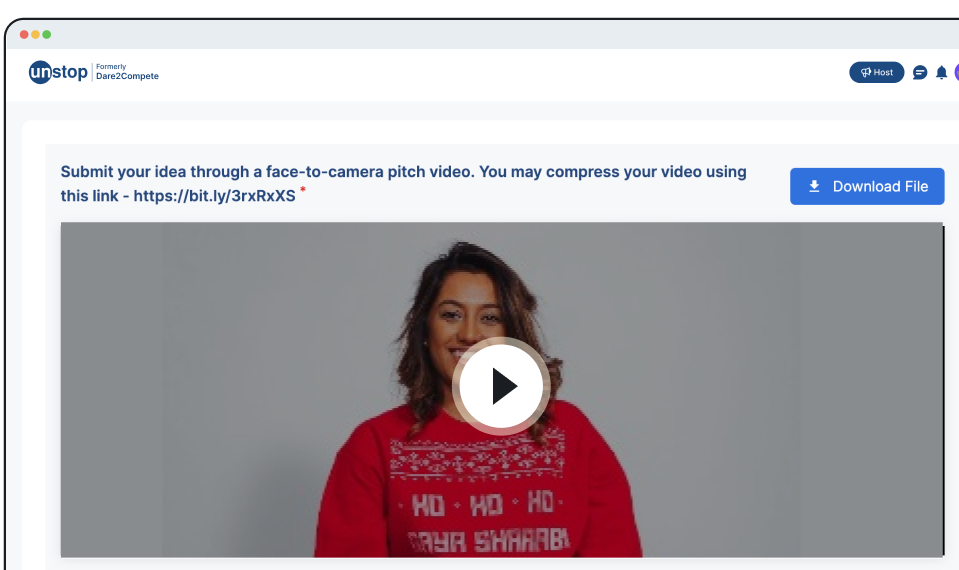 With Unstop’s ideathon hosting platform, participants can easily submit their ideas. Our AI & automation tools generate dashboards and insights for initial screening and shortlisting.