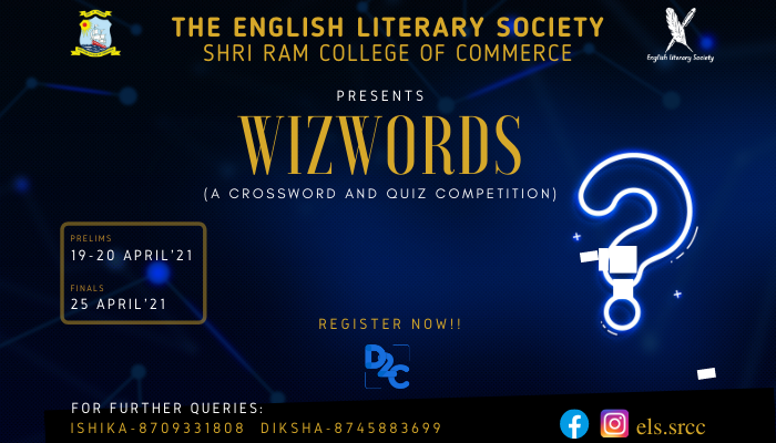 Wizwords A Crossword and Quiz Competition by Shri Ram College of