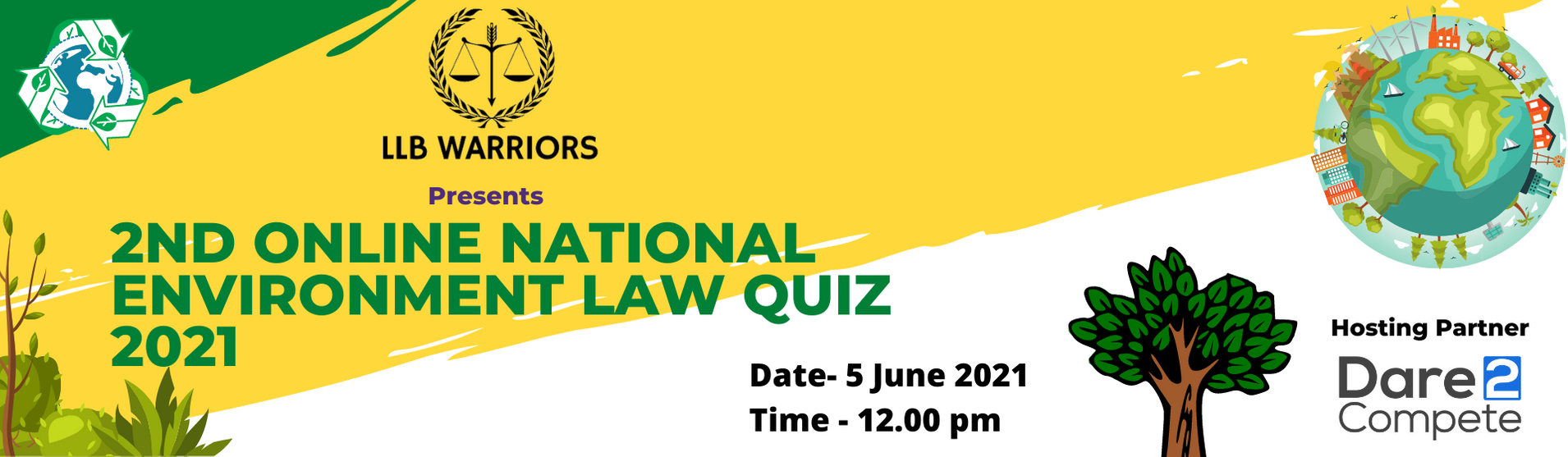 2nd Online National Environment Law Quiz 2021 by LLB Warriors! // Unstop