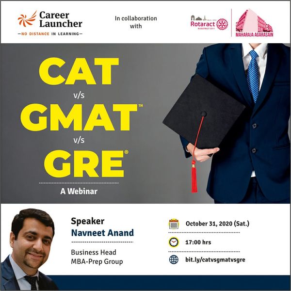 Webinar On Cat Vs Gmat Vs Gre From Career Launcher The gre is the primary test required for admission for most ma/phd programs, but if you are applying to business school, you likely have the choice between taking the gmat or the gre as many schools. dare2compete