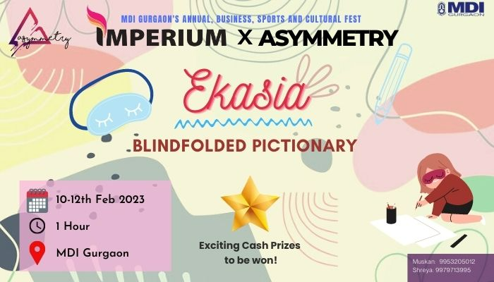 Ekasia - Blindfolded Pictionary by Management Development Institute ...