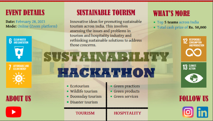 SUSTAINABILITY HACKATHON - Sustainable Tourism By Goa Institute Of ...