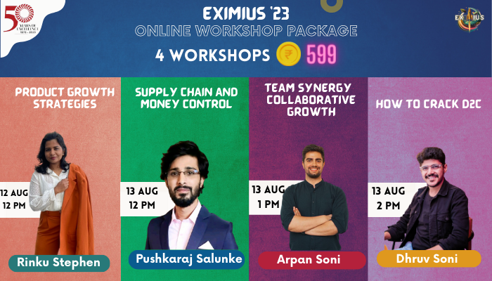 Online Workshop Package | Eximius 2023 | IIM Bangalore 2023! // Unstop ...